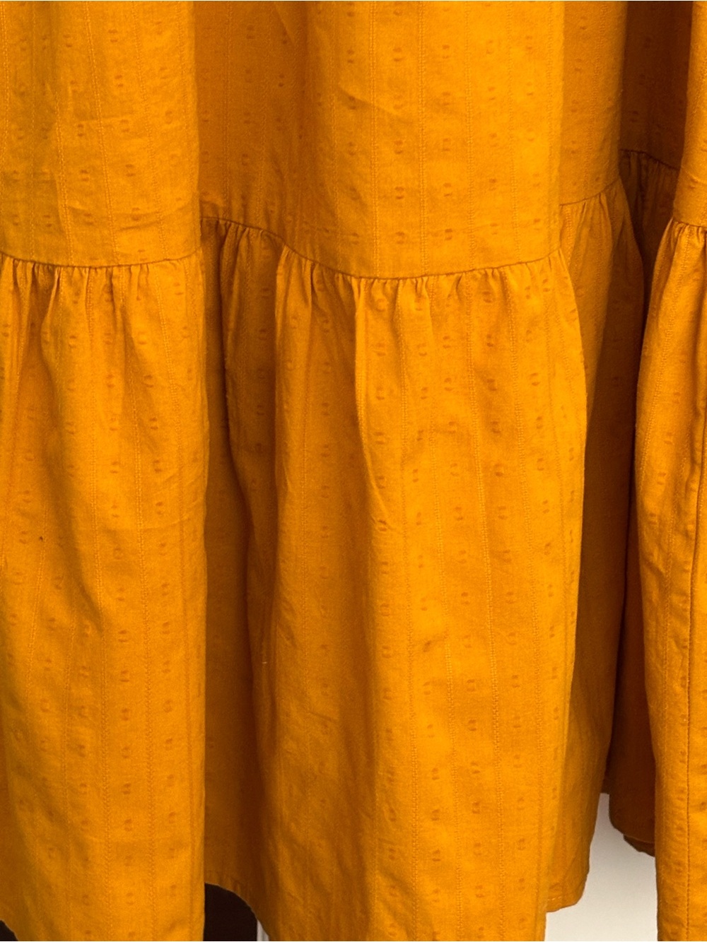 Universal Thread Mustard Ruffled Midi Dress - Picture 9 of 10